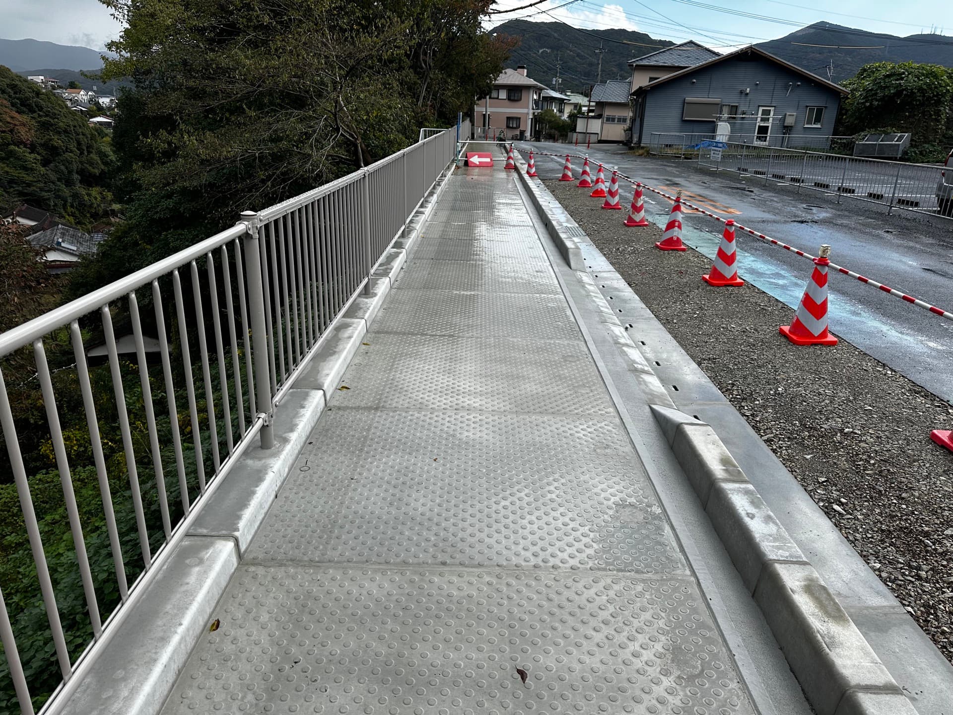 梅田保立線の道路完成写真